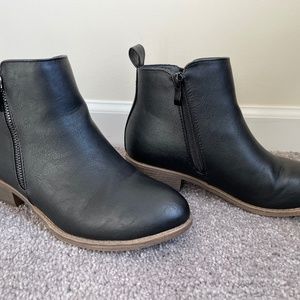 Black ankle boots